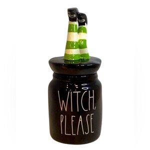 👠 Rae Dunn Ceramic Canister “Witch Please” - NWOT